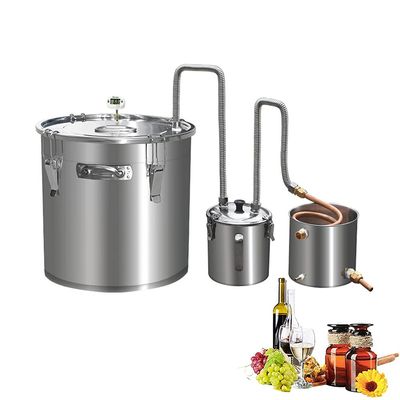 50L Distiller Spirits Kit Copper Tube Home Brew Wine Making Kit Oil Boiler Stainless Steel for DIY Whisky Brandy