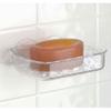 2 Pc Soap Dish Suction Wall Holder Bathroom Cup Sponge Basket Tray Sink Glitter view 3