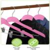 All Hung Up Slim Plastic Hangers with Clips, Clothes Hangers, Hot Pink (36pk) view 4