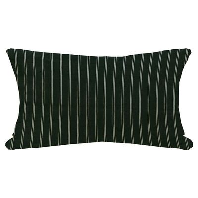 Decorative Farmhouse Lumbar Pillow Cover Linen Lines White Fashion Black Textures Amazing Stripes Beauty Pattern Material Cloth Pinstripe Smooth Throw Pillow Cushion Cases for Couch Bed 12 x 20 Inch