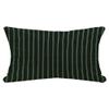 Decorative Farmhouse Lumbar Pillow Cover Linen Lines White Fashion Black Textures Amazing Stripes Beauty Pattern Material Cloth Pinstripe Smooth Throw Pillow Cushion Cases for Couch Bed 12 x 20 Inch view 1