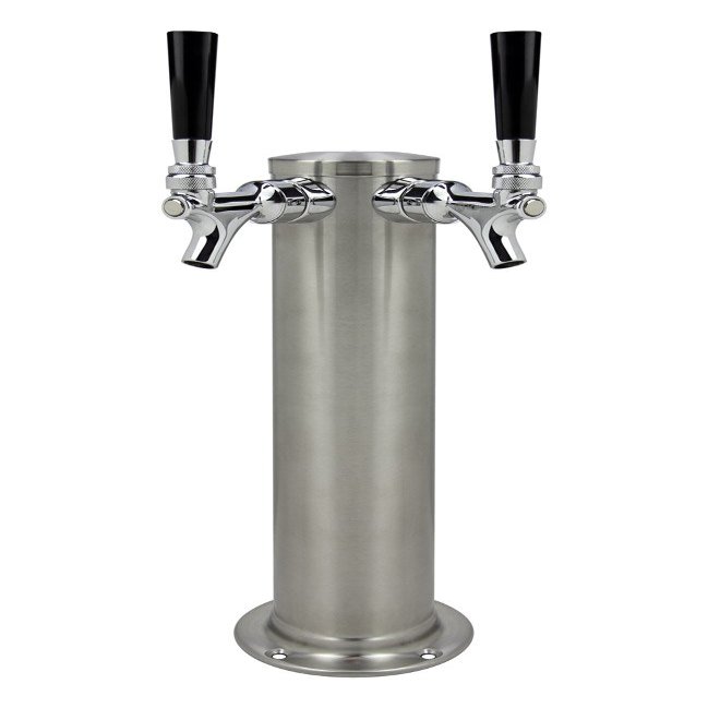 Kegco 3PDT145-2BS-ASC Draft Tower, 2-Tap, Stainless Steel