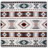 QISU Wool Blanket Throw | Large, Beautiful, Warm, Variegated, Handmade in Ecuador by Local Artisans | 94 x 78 | Ultra-Soft, Hypoallergenic, Breathable | Non-Itchy or Scratchy Fabric (Collard Trogon) view 3