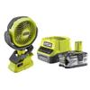 Ryobi 18-Volt Personal Battery Powered Adjustable Tilt Clip Fan Kit with 4.0 Ah Battery, Charger and Bag Kit view 1
