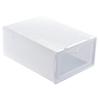 Cabilock 24pcs Transparent Shoes Storage Box Stackable Thicken Shoe Organizer for Closet Container for Spaces White view 1