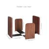 HFFTQ Wooden Bookends,Thick Walnut Bookshelf Book Holder,Suitable for HomeOffice,SchoolLibrary Book Ends2 Pairs/4 Pieces view 2
