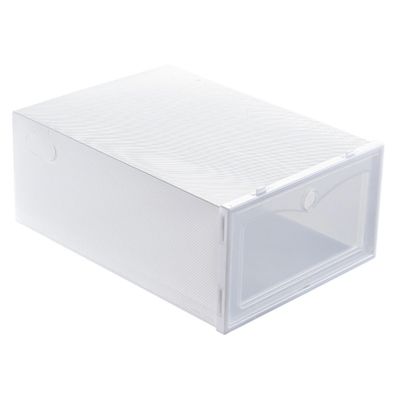 Cabilock 12pcs Thicken White Shoe Storage Box Stackable and Design for Easy Organization and Moisture for Spaces and Dorm Rooms