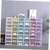 Cabilock 12pcs Thicken White Shoe Storage Box Stackable and Design for Easy Organization and Moisture for Spaces and Dorm Rooms view 3