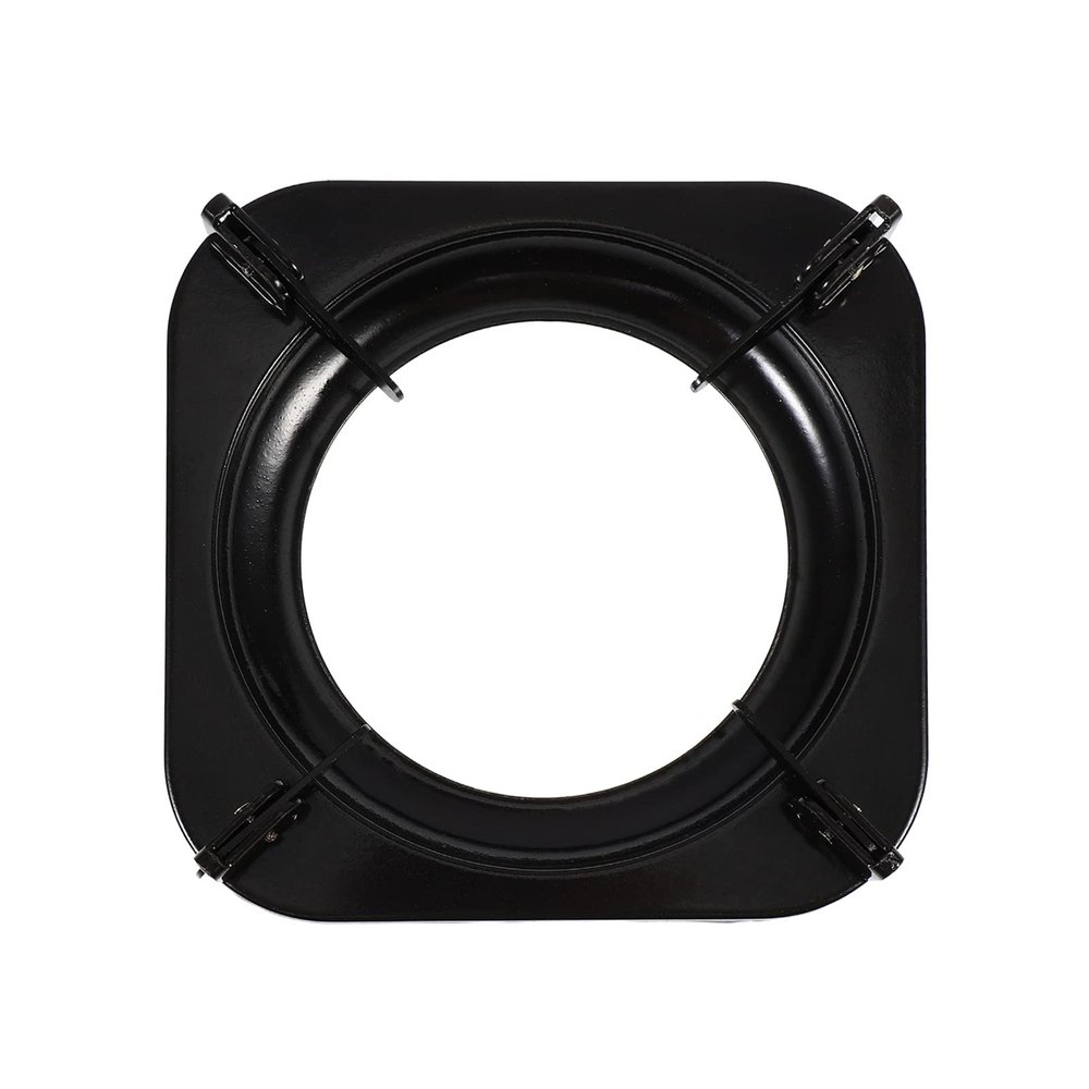 SOLUSTRE Gas Stove Accessories Universal Wok Ring Holder High Heat Resistant Electroplated Iron Cooking Support for Kitchen Pots and Pans 19.3X19.3 Inches