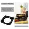 SOLUSTRE Gas Stove Accessories Universal Wok Ring Holder High Heat Resistant Electroplated Iron Cooking Support for Kitchen Pots and Pans 19.3X19.3 Inches view 3
