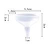 120pcs Dispensing Funnel Car Tools Laboratory Splitter Funnel Chemicals Liquid Filtration Small Clear Travel Cosmetic Makeup Tools Pp view 2