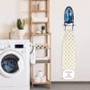 Fanxina Wall Mount Steam Iron Holder Ironing Board Hanger Household Laundry Wall Mount Iron Hanger Ironing Board Rack Black- for Iron Max 5.5 inch Width Iron view 2