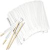 Amkoskr 51000Pcs Disposable Wood Coffee Stir Sticks Stirrers Individually Paper Wrapped Coffee Tea Beverage Stirrers Stirrings 7.5 Inch,190mm view 1