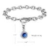 BAOWIQI Urn Bracelet Steel Shining Glass Circular Urn Pet/Human Cremation Bracelet Cremation Jewelry for Ashes view 2