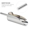 1pc Stainless Steel Utility Scoop for Ice Rice Flour and Liquid Heavy Duty Food Scoop with Smooth Surface for Kitchen Bar and Restaurant Use view 3