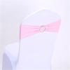 50 PCS Stretch Chair Sashes Bows Chair Bands with Buckle for Wedding Reception Hotel Banquet Birthday Party Decorations (Pink) view 1