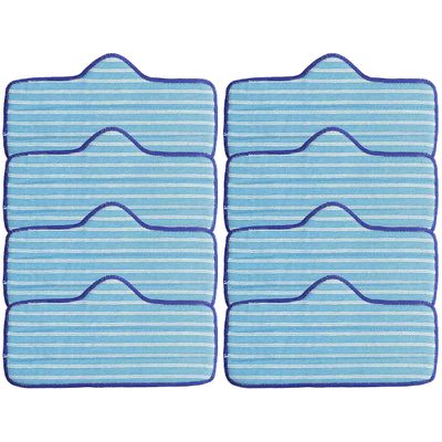 BlueStars 8 Pack Microfiber Mop Pad Compatible with Dupray Neat Steam Cleaners - Durable, Reusable & Machine Washable - Designed for multiple surfaces, effectively clean hardwood, tile & stone floors