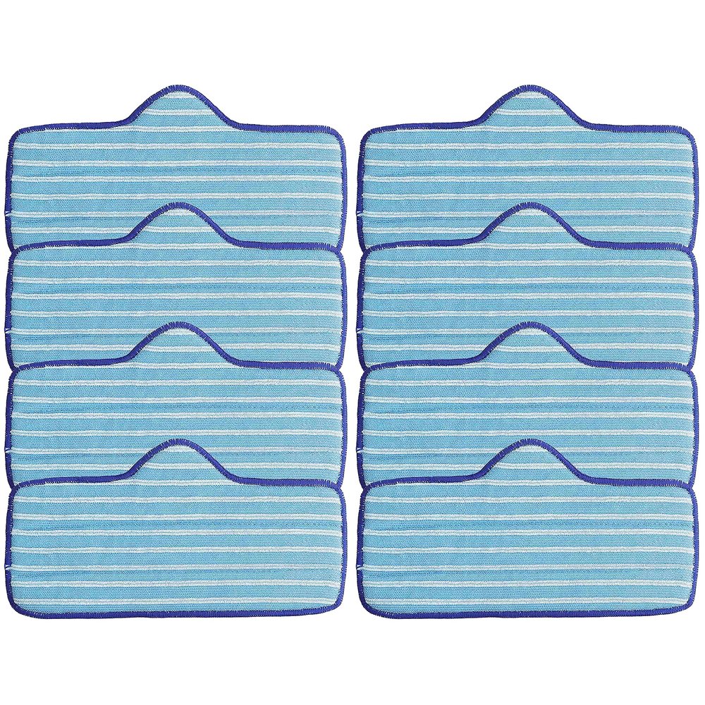 BlueStars 8 Pack Microfiber Mop Pad Compatible with Dupray Neat Steam Cleaners - Durable, Reusable & Machine Washable - Designed for multiple surfaces, effectively clean hardwood, tile & stone floors