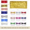 Dimatic 50 PCS Stretch Sequin Chair Sashes Chair Stretchy Spandex Bands for Wedding Reception Events Banquets Chairs Decoration (Magenta) view 4