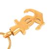 TIANZXS Stainless Steel Anchor Shape Cremation Memorial Pendant for Ashes Urn Keepsake Souvenir Jewelry Gold view 3
