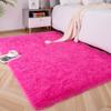 Foxmas Large Area Rugs for Living Room Bedroom 6x9 Feet, Fluffy Kids Room Plush Shaggy Nursery Rug Furry Throw Carpets for Boys Girls, College Dorm Fuzzy Rugs Home Decorate Rug, Hot Pink view 3
