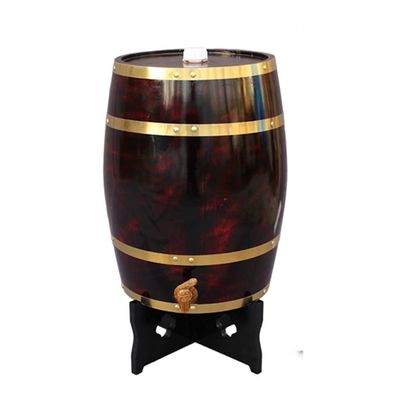 GZHENH Oak Barrel, Whiskey Cask Bar Wine Cellar Wine Red Wine Storage Bucket with Faucet, 6 Colors (Color : F, Size : 10L/45cm)