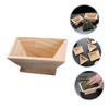 Hemoton Wood Quadrangular Rice Mould Molding Tool Rice Dumpling Mold for Kitchen Use view 3