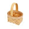 4pcs Wicker Basket with Handles Simple Hand-Woven Baskets Handwoven Basket for Picnics, Gifts, Fall, Home Decor (3.5 x 2.5 Inch) view 3