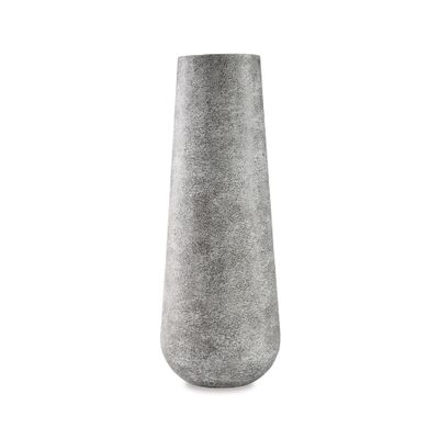 Signature Design by Ashley Fynn 21" Contemporary Metal Vase, Antique White
