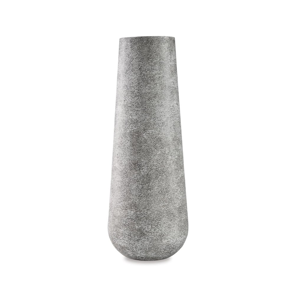 Signature Design by Ashley Fynn 21" Contemporary Metal Vase, Antique White