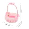 flower girl baskets for weddings basket white wedding boho large Lace Heart- view 2