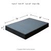 Signature Design by Ashley Low Profile Ready to Assemble Metal Foundation, Full, Black view 4