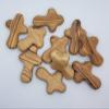 10 comfort cross real olive wood hand pocket cross hand made in Bethlehem with a hole from up to hang it as neckless nice blessing gift view 3