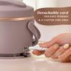 Crock-Pot 20-Ounce Electric Lunch Box, Portable Food Warmer, Blush Pink | Perfect for Travel, Car, On-the-Go | Spill-Free, Dishwasher-Safe view 3