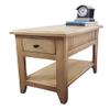 American Heartland 75314EGR Poplar Chair Table with 1 Drawer European Green view 1