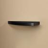 Amore Designs GRD1024BK Wood Shelving Grande Black Curved Shelf view 1