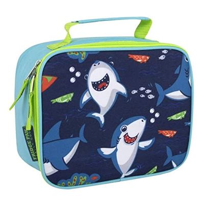 Trail maker Kids School Lunch Box Insulated for Boys, Girls | Fun Insulated Lunch Bag for Kids, School, Camp, Sports (Snarky Sharkies)