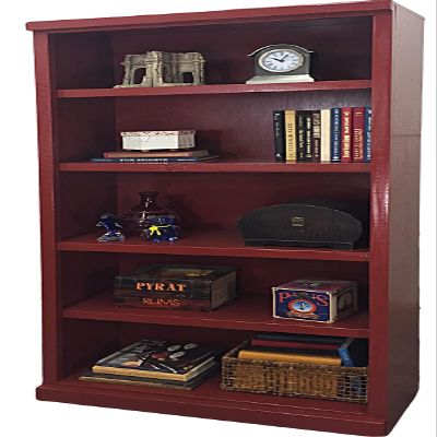 American Heartland 30372RDV 72 in. Rustic Bookcase with 3 Adjustable Wood Shelves Rustic Dela Verria