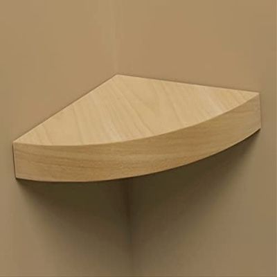 Amore Designs GRD1212BE Wood Shelving Grande Beech Corner Shelf