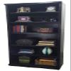 American Heartland 30384RYL 84 in. Rustic Bookcase with 4 Adjustable Wood Shelves Rustic Yellow view 1