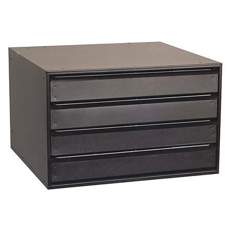 CRAFTLINE Modular Large Capacity 4 Drawer Cabinet Black