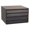CRAFTLINE Modular Large Capacity 4 Drawer Cabinet Black view 1