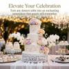 Efavormart 8" Round Lace White Metal Cake Stand, Small Dessert & Cupcake Pedestal for Party Decorations view 4