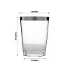Efavormart 125 PCS - Silver 10oz Crystal Collection Disposable Plastic Cups - Perfect for Wedding Ceremonies, Party Decorations, Banquet, Birthday Celebrations, and Any Special Events view 3