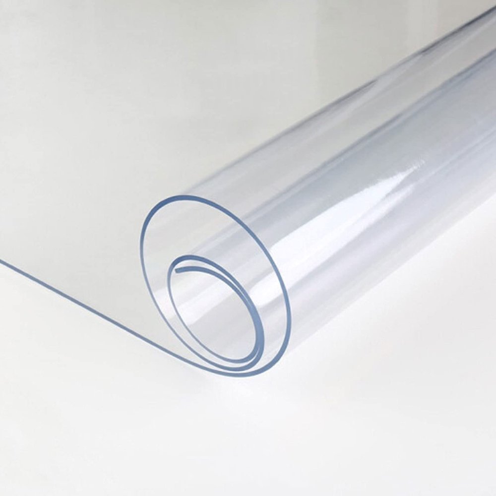 Table Protector Dining Tabletop Table Cover Protection Pad Wooden Furniture Protective Cover Mat Desk Top Wipeable End Table Cloth Waterproof PVC Vinyl Wipeable Clear Plastic Tablecloth