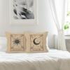 HUYAW Le Soleil La Luna Tarot Sun and Moon Mystic Decorative Throw Pillow Covers, Gifts for Tarot Lovers, Tarot Pillowcase 18 x 18 Inch Home Room Bed Sofa Decor Set of 2 view 3