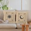 HUYAW Le Soleil La Luna Tarot Sun and Moon Mystic Decorative Throw Pillow Covers, Gifts for Tarot Lovers, Tarot Pillowcase 18 x 18 Inch Home Room Bed Sofa Decor Set of 2 view 4