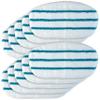 BlueStars 10-Pack Replacement Microfiber Steam Mop Pads Compatible with PurSteam ThermaPro 10-in-1 and ThermaPro 211 Steam Mop Cleaners  Washable and Reusable Mop Pads for Steamer Floor Cleaning view 1