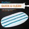 BlueStars 10-Pack Replacement Microfiber Steam Mop Pads Compatible with PurSteam ThermaPro 10-in-1 and ThermaPro 211 Steam Mop Cleaners  Washable and Reusable Mop Pads for Steamer Floor Cleaning view 2