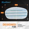 BlueStars 10-Pack Replacement Microfiber Steam Mop Pads Compatible with PurSteam ThermaPro 10-in-1 and ThermaPro 211 Steam Mop Cleaners  Washable and Reusable Mop Pads for Steamer Floor Cleaning view 3